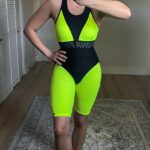 Shorts Bona Cycling Extra Sex Push-up Corsage Neon Yellow photo review