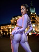 Leggings Extra Sex Push-Up Juicy Lilac